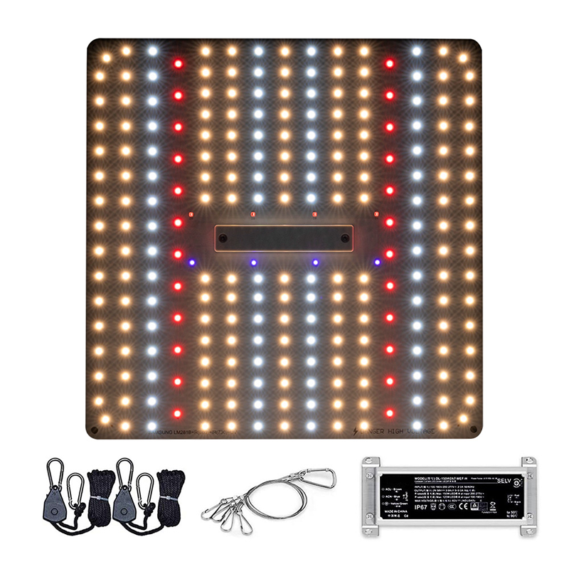 chips distribution of QP full spectrum grow lights 80W, 120W, 150W, and 200W