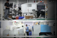 Engineers are working in the SMT (Surface Mount Technology) cleanroom for ICEVER full spectrum grow lights