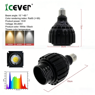 ICEVER indoor UV led plant grow lamp E26 E27
