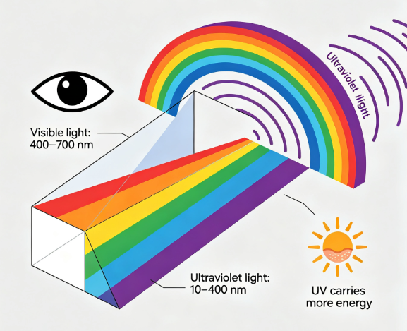 1.What is visible light What is ultraviolet light